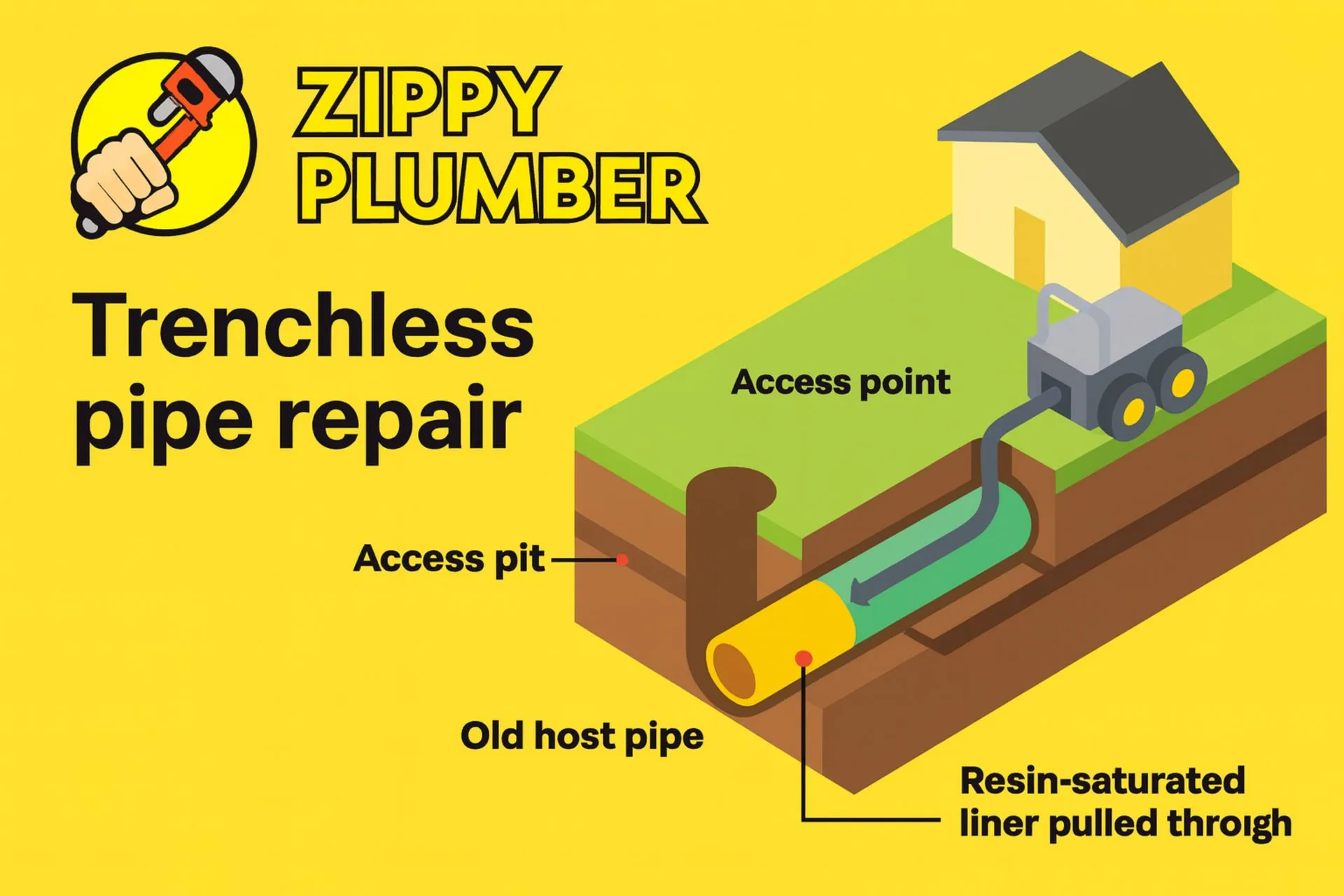 Underground plumbing inspection with a sewer camera