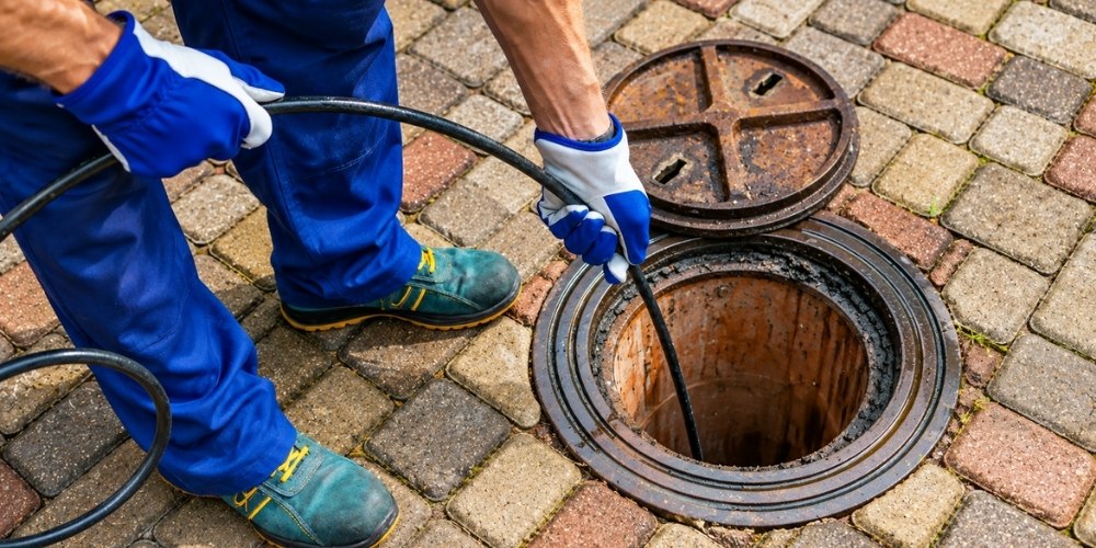 Sewer camera inspection for plumbing services near me involving underground sewer lines